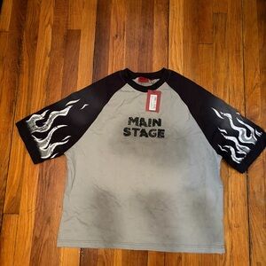 Trippe Redd Main Stage Gray and Black Short Sleeve Tee
